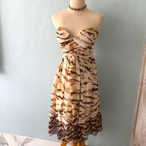 Strapless Silk Dress/Donna Morgan/size 2